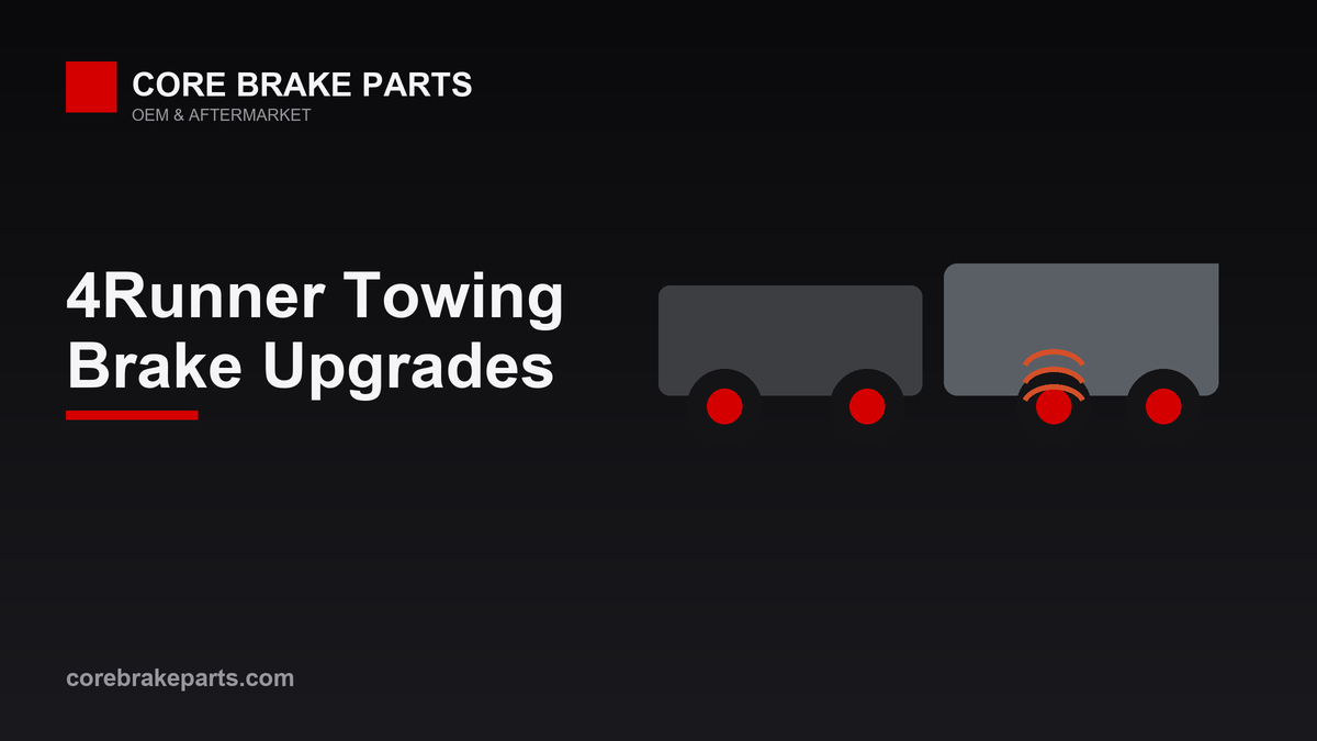 Toyota 4Runner towing brake upgrade guide with pads and slotted rotors