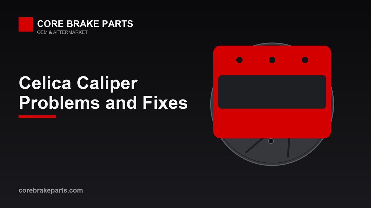 Brake caliper illustration for 1990-1999 Toyota Celica caliper guide