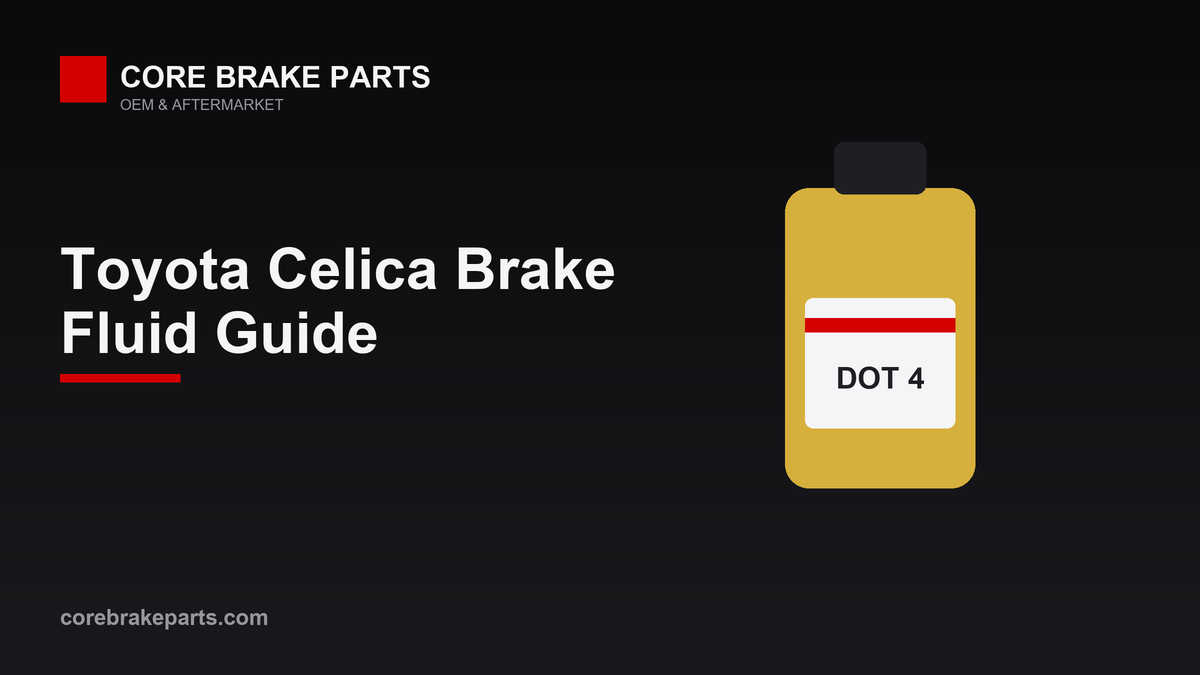 DOT 3 brake fluid spec and flush guide for the 1990-1999 Toyota Celica