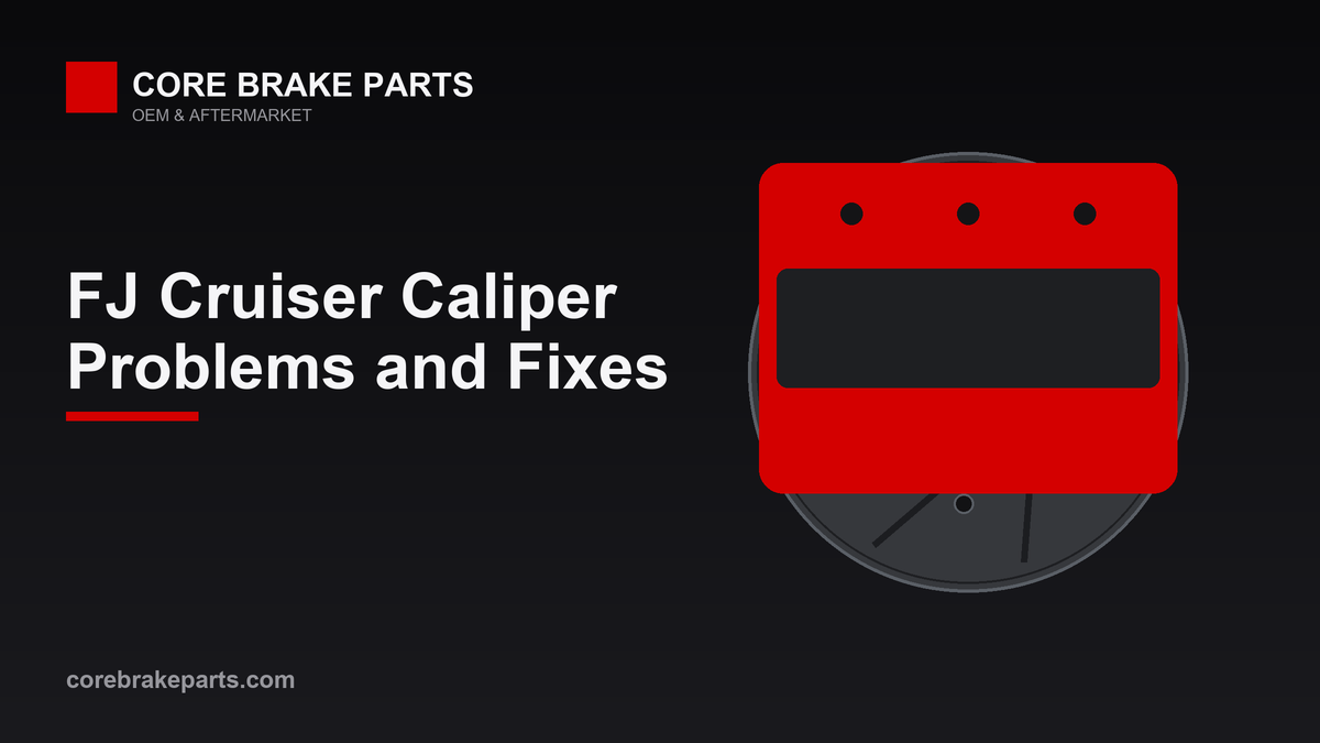 Brake caliper illustration for Toyota FJ Cruiser caliper problems guide