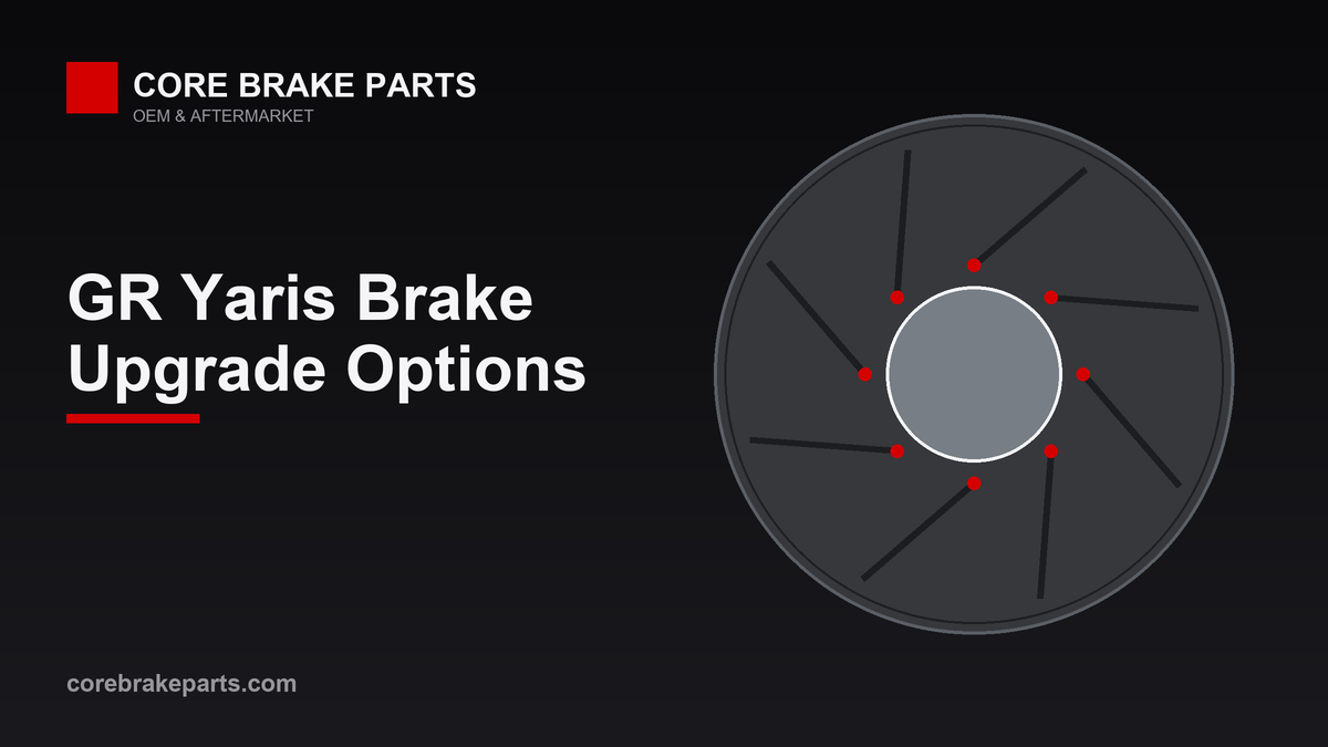 Two-piece slotted brake rotor for Toyota GR Yaris brake upgrade