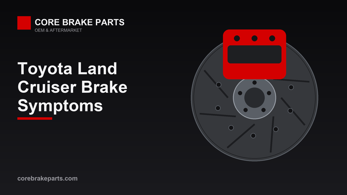 Common brake problems on the Toyota Land Cruiser