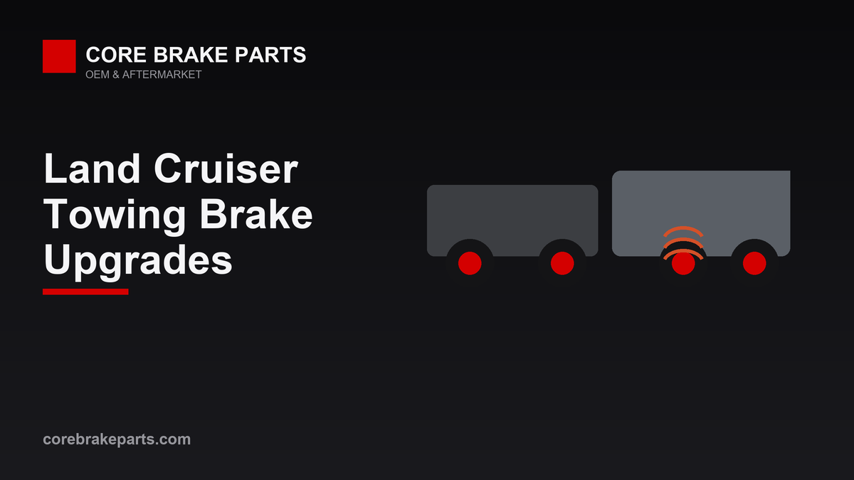 Toyota Land Cruiser towing a trailer with brake upgrade components