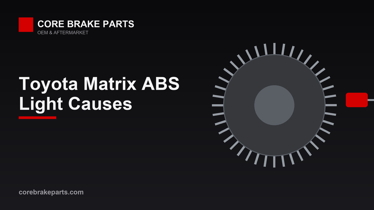 2009-2013 Toyota Matrix ABS warning light causes and fixes