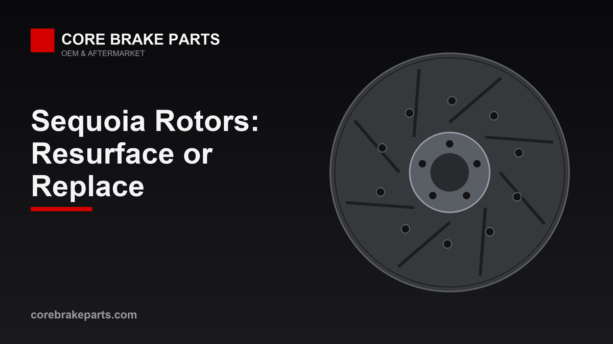 Front and rear brake rotors for a 2001-2007 Toyota Sequoia