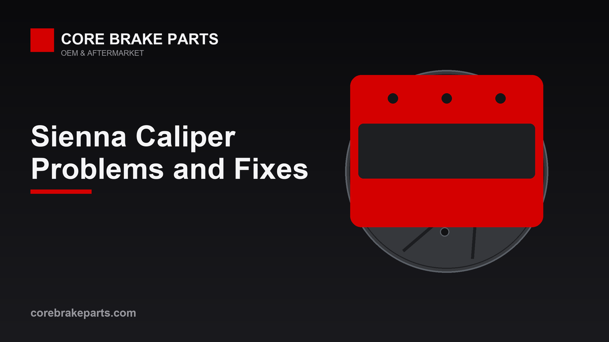 Brake caliper illustration for the 2011-2017 Toyota Sienna caliper problems guide