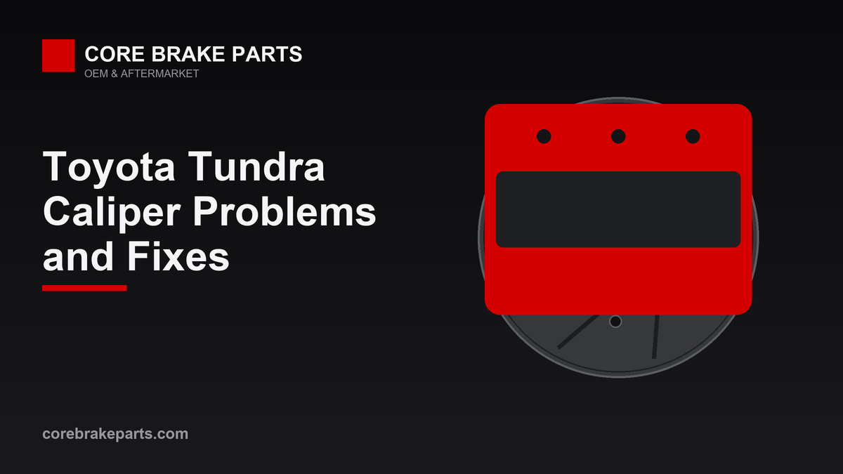Brake caliper illustration for Toyota Tundra caliper problems and replacement guide