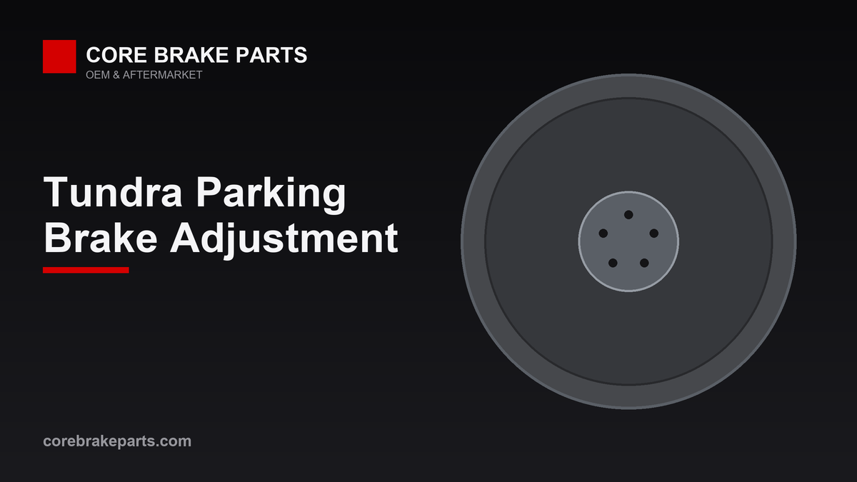 Toyota Tundra rear drum-in-rotor parking brake shoes