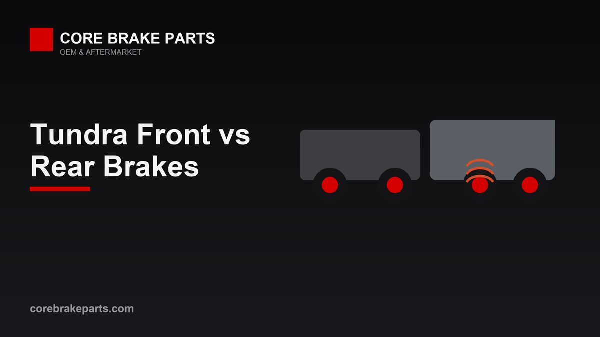 Toyota Tundra front and rear brake comparison