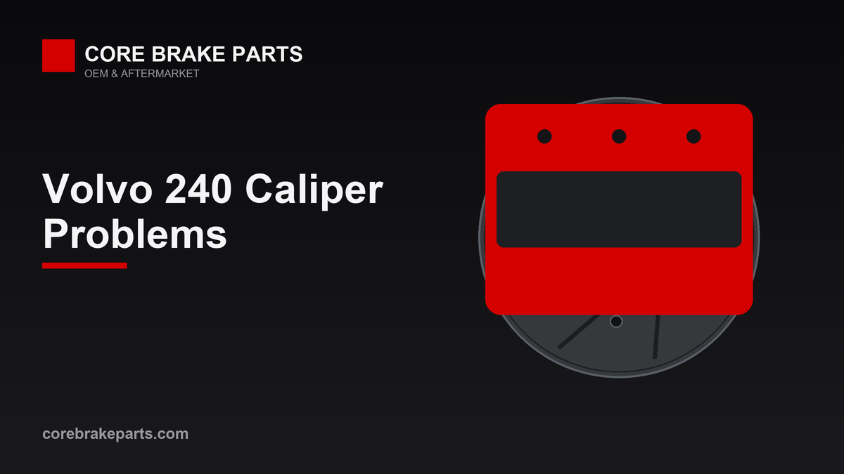 Brake caliper illustration for a Volvo 240 caliper replacement guide