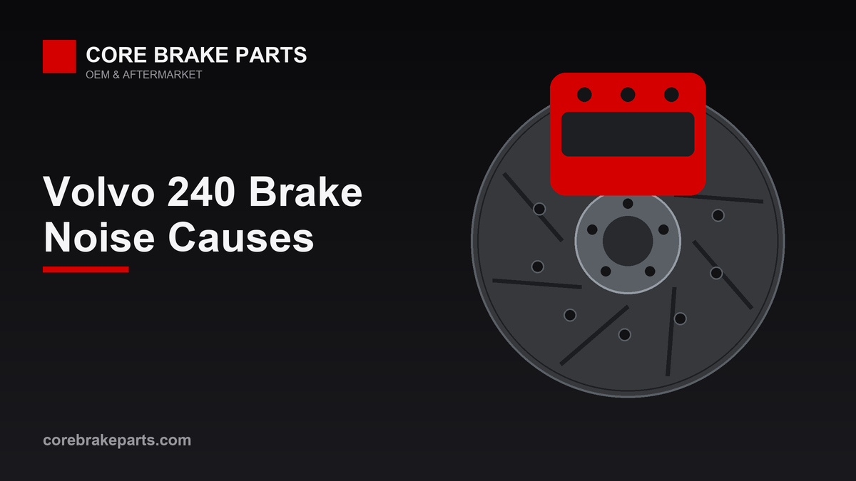 Brake caliper and rotor illustrating Volvo 240 brake noise diagnosis