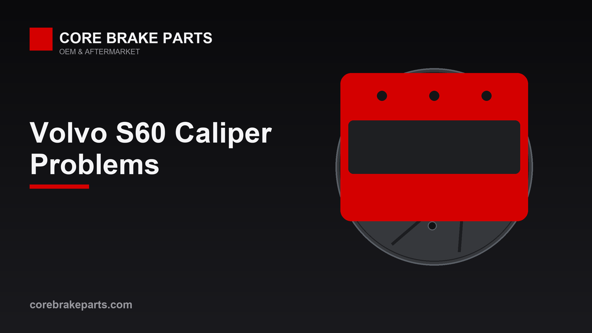 Brake caliper illustration for 2011-2018 Volvo S60 caliper problems and replacement guide