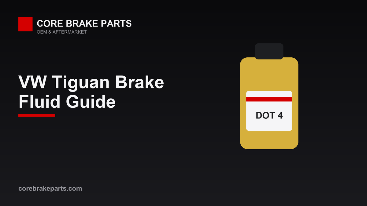 DOT 4 brake fluid guide for the 2018-2023 Volkswagen Tiguan
