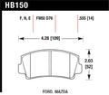 Hawk HP+ HB150N.555 Street Performance Brake Pads