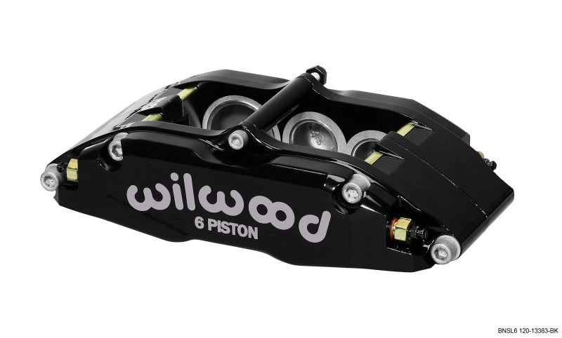 Wilwood BNSL6 Rear Caliper 120-13382-BK Right Hand Black - 6-Piston, 1.10in Rotor