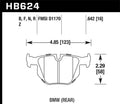 Hawk DTC-30 HB624W.642 Rear Race Brake Pads - 2006-2015 BMW 330i / 335i / X1