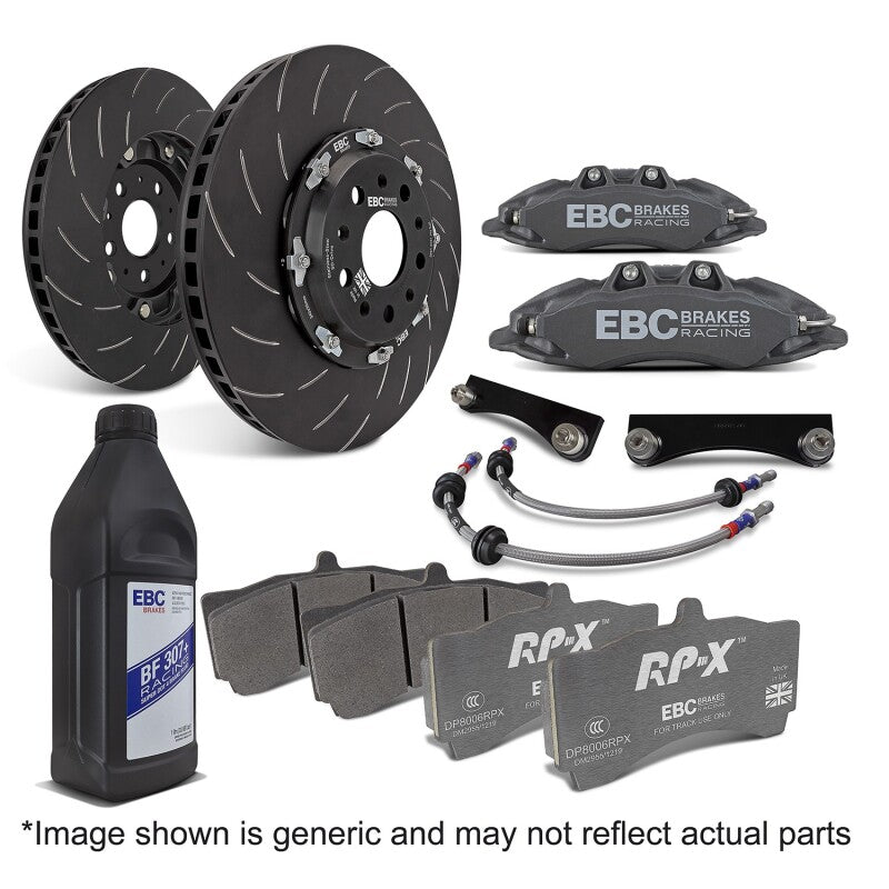 EBC Racing Apollo-6 Front Big Brake Kit Anodized 355x32mm Rotors - 2002-2012 Subaru WRX STI