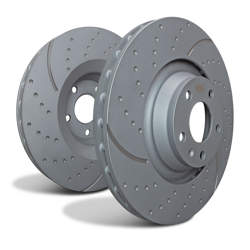 EBC GD7864 GD Sport Slotted and Drilled Rear Rotors - 2022 Nissan Rogue 1.5T