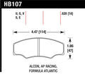 Hawk DTC-70 Racing Brake Pads HB107U.620 - AP Racing CP2361/CP3228/CP5104/CP5144 Calipers