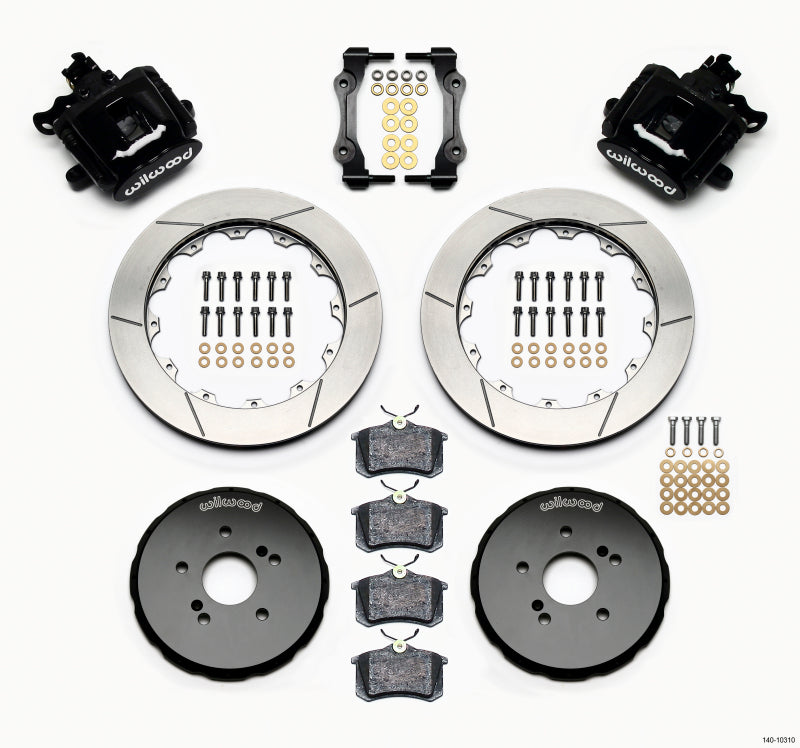 Wilwood 140-10310 Combination Parking Brake Rear Kit 12.88in Rotors - Honda S2000