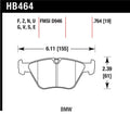 Hawk Performance HPS Street Front Brake Pads HB464F.764 - 2001-2006 BMW 330Ci, 330i, 330Xi and M3