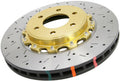 DBA 5000 Drilled Slotted Front Rotor Gold Hat DBA52992GLDXS - 2005-2012 Corvette C6 Z06