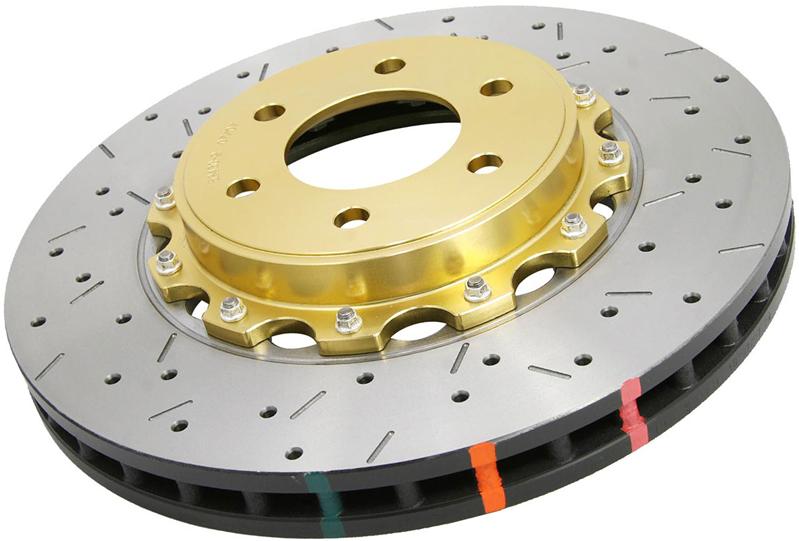 DBA 5000 Series T3 Front Slotted 2-Piece Rotor DBA52166BLKS - 2016 Ford Mustang GT
