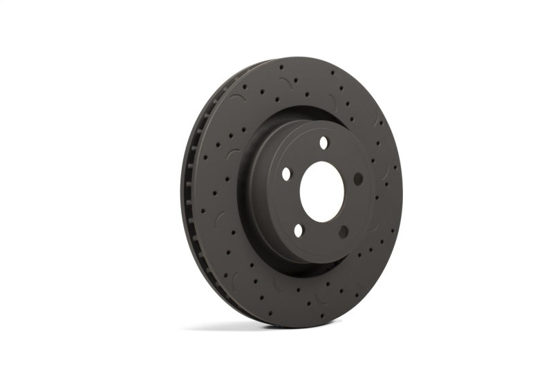 Hawk Performance HTC5384 Talon Cross-Drilled and Slotted Front Rotors Pair - 2015-2016 Ford Mustang GT