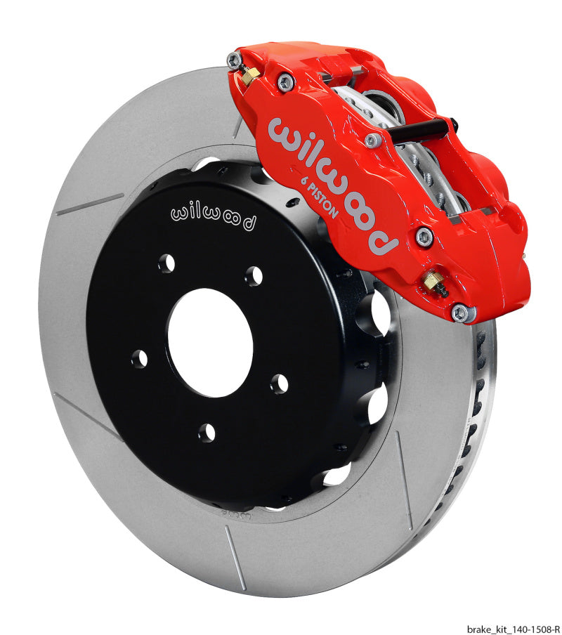 Wilwood Narrow Superlite 6R-DS Front Kit Red 14.00in with Lines 140-15408-R - 2004-2006 Pontiac GTO
