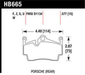 Hawk Performance DTC-70 Rear Race Brake Pads - 2005-2016 Porsche Boxster / 2007-2014 Porsche Cayman