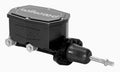 Wilwood 260-15541-BK Compact Tandem Master Cylinder - 1.12in Bore, Dual Outlet, With Pushrod, Black
