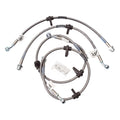 Russell Performance Stainless Steel Braided Brake Line Kit 684600 - 1992-1995 Honda Civic, all with rear discs and no ABS