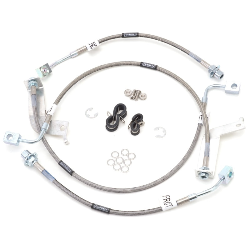 Russell Performance Stainless Steel Braided Brake Line Kit 693270 - 1999-2004 Ford Mustang Cobra with IRS