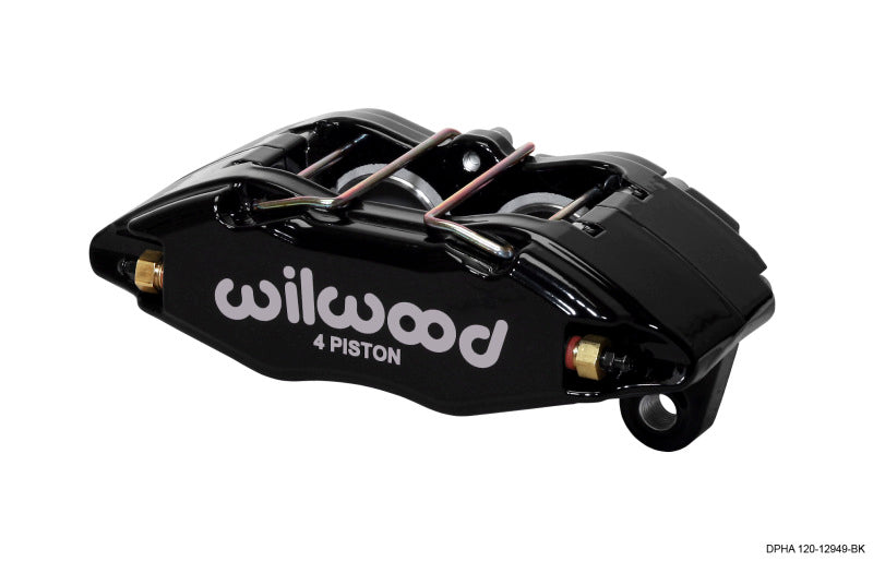 Wilwood DynaPro DPHA 4-Piston Brake Caliper 120-12949-BK Black - 1.62in Pistons, 0.83in Rotor - Honda / Acura