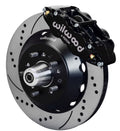 Wilwood Narrow Superlite 6R Dust-Seal Front Hub Kit 14.00in Drilled - 1965-1969 Mustang Drum Spindle (140-15407-D)