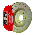 Brembo 1L4.8018A2 GT Front Big Brake Kit 6-Piston 355x32 Drilled 1-Piece Rotors Red - 2016 and Newer Chevrolet Camaro LS/LT/SS