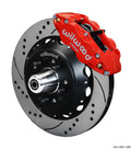 Wilwood Narrow Superlite 6R Front Big Brake Kit 14in SRP Drilled and Slotted Rotors Red - AFX Pro Spindle