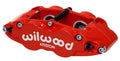 Wilwood Forged Narrow Superlite 4R Radial Caliper 120-11782-RD, Red, 1.12/1.12 in Pistons, 1.10 in Disc