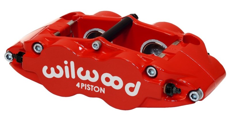 Wilwood Forged Narrow Superlite 4R Radial Caliper 120-11782-RD, Red, 1.12/1.12 in Pistons, 1.10 in Disc