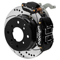 Wilwood 140-17475-D Rear Powerlite Big Brake Kit, Drilled and Slotted Rotors, Black - 1970-1976 Porsche 914