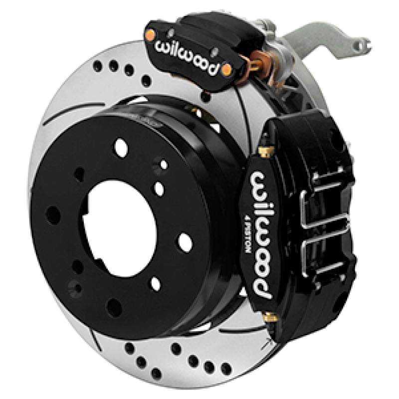 Wilwood 140-17475-D Rear Powerlite Big Brake Kit, Drilled and Slotted Rotors, Black - 1970-1976 Porsche 914