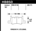 Hawk Performance DTC-60 Rear Race Brake Pad Set HB850G.655 - 2014-2017 Porsche 911 GT3