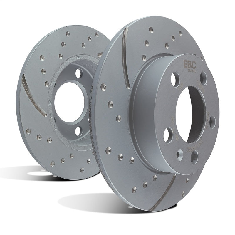 EBC 3GD Series Sport Slotted Rear Brake Rotor Set GD7286 - 2005-2010 Jeep Commander 3.7L