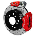 Wilwood Forged Dynalite Rear Electronic Parking Brake Kit 12.19in SRP D/S Rotor Red - Small Ford 2.36 Offset 5x5.50