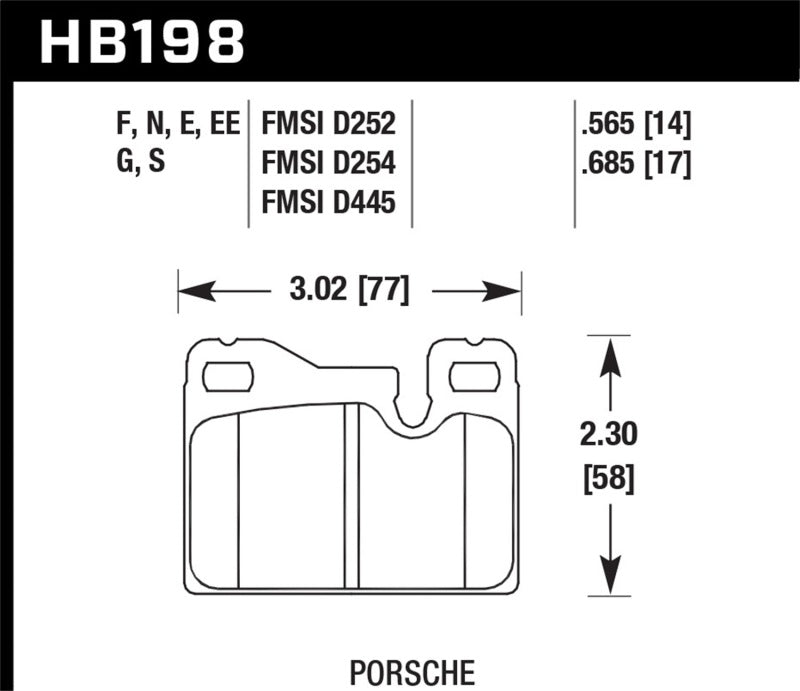 Hawk Performance ER-1 Rear Race Brake Pad Set - 1987-1989 Porsche 924 2.5L S