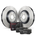 Brembo KT04315 OE Front Brake Kit - UV Coated PVT Slotted Rotors with Low-Met Pads - 2018-2020 Dodge Durango, Jeep Grand Cherokee