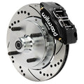 Wilwood Powerlite Front Brake Kit 140-17473-D Drilled and Slotted Rotors Black - 1970-1972 Porsche 914