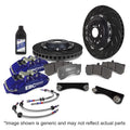 EBC Racing BBK054BLU-1 Front Big Brake Kit Blue 6-Piston Apollo Calipers 355mm Rotors - 2012-2021 Subaru WRX STI
