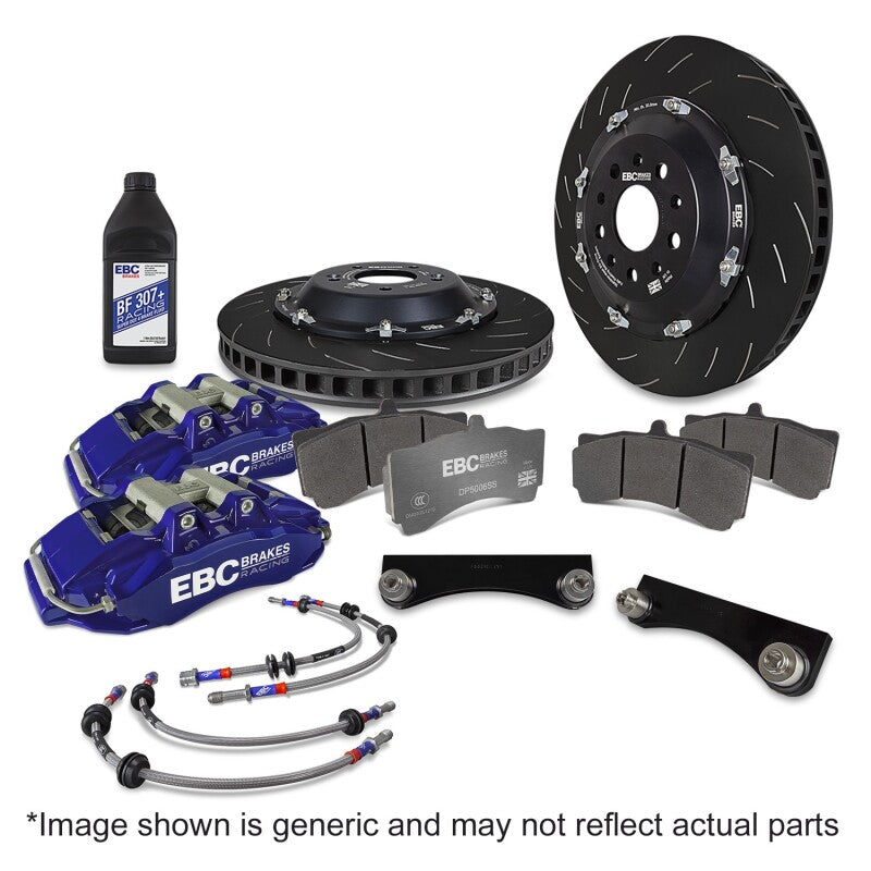 EBC Racing Apollo-4 Front Big Brake Kit Blue 380mm Rotors with Rear Pads - 2014-2019 BMW M3
