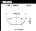 Hawk Performance HB365B.728 HPS 5.0 Front Street Brake Pads